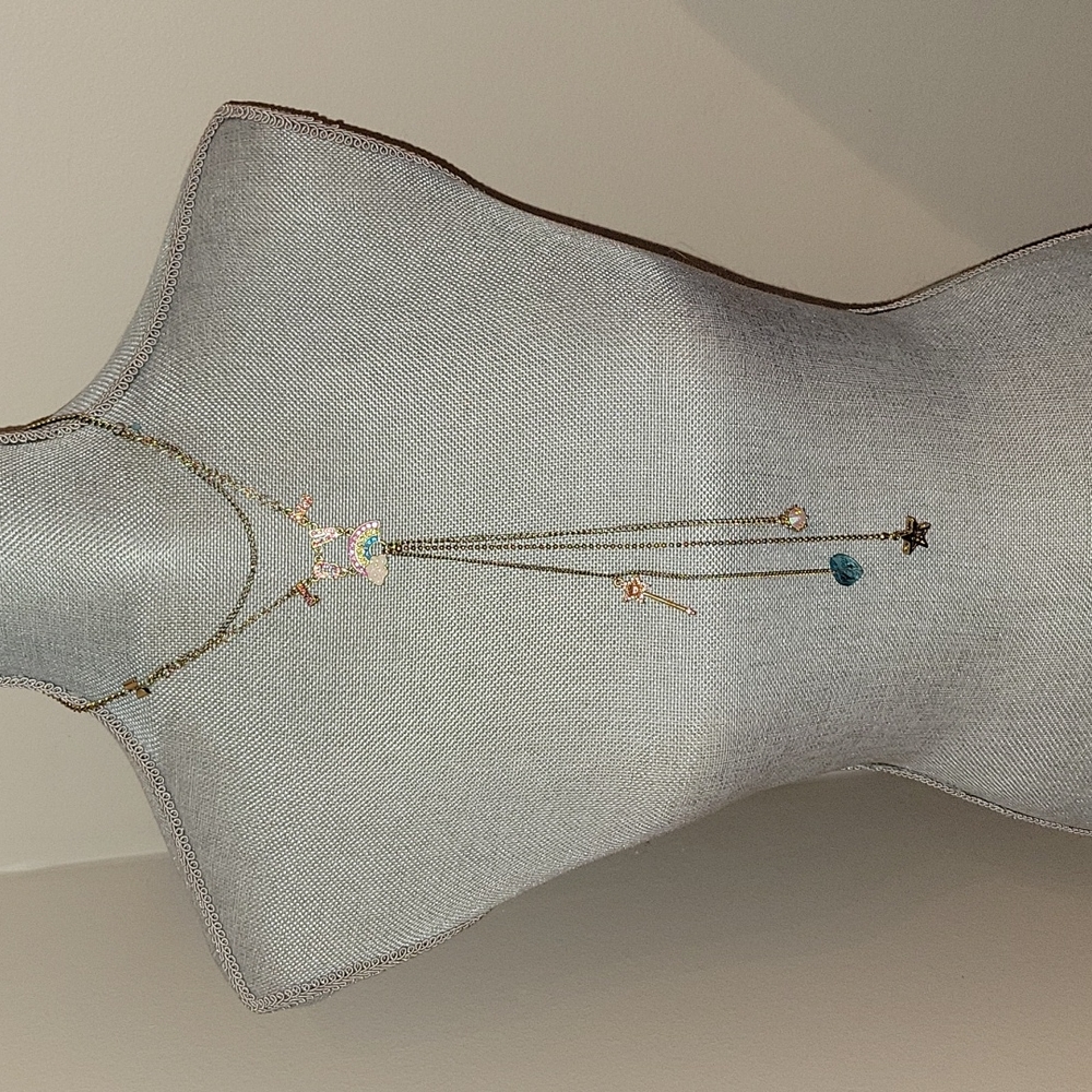 RARE and Authentic Betsey Johnson LOVE "Y" shaped necklace